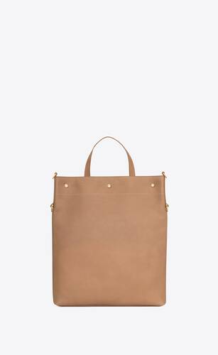 universite north/south foldable tote bag in vegetable-tanned leather