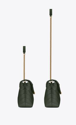 loulou small chain bag in quilted "y" leather