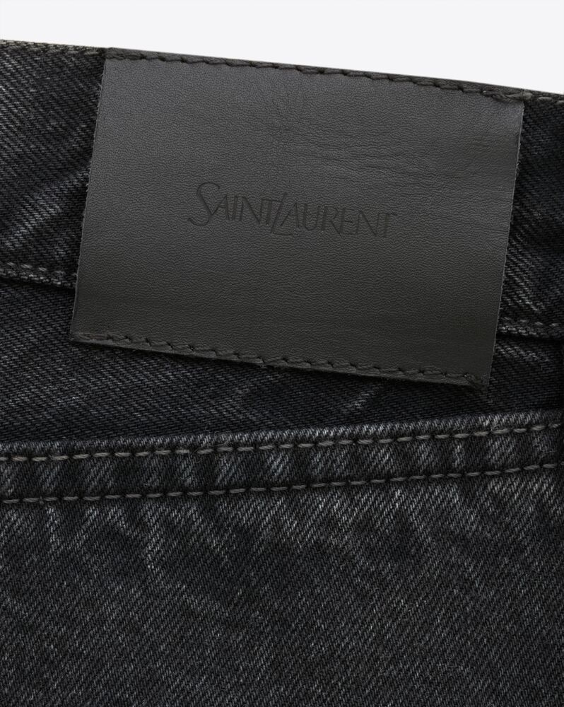 90's slim jeans in black rock denim