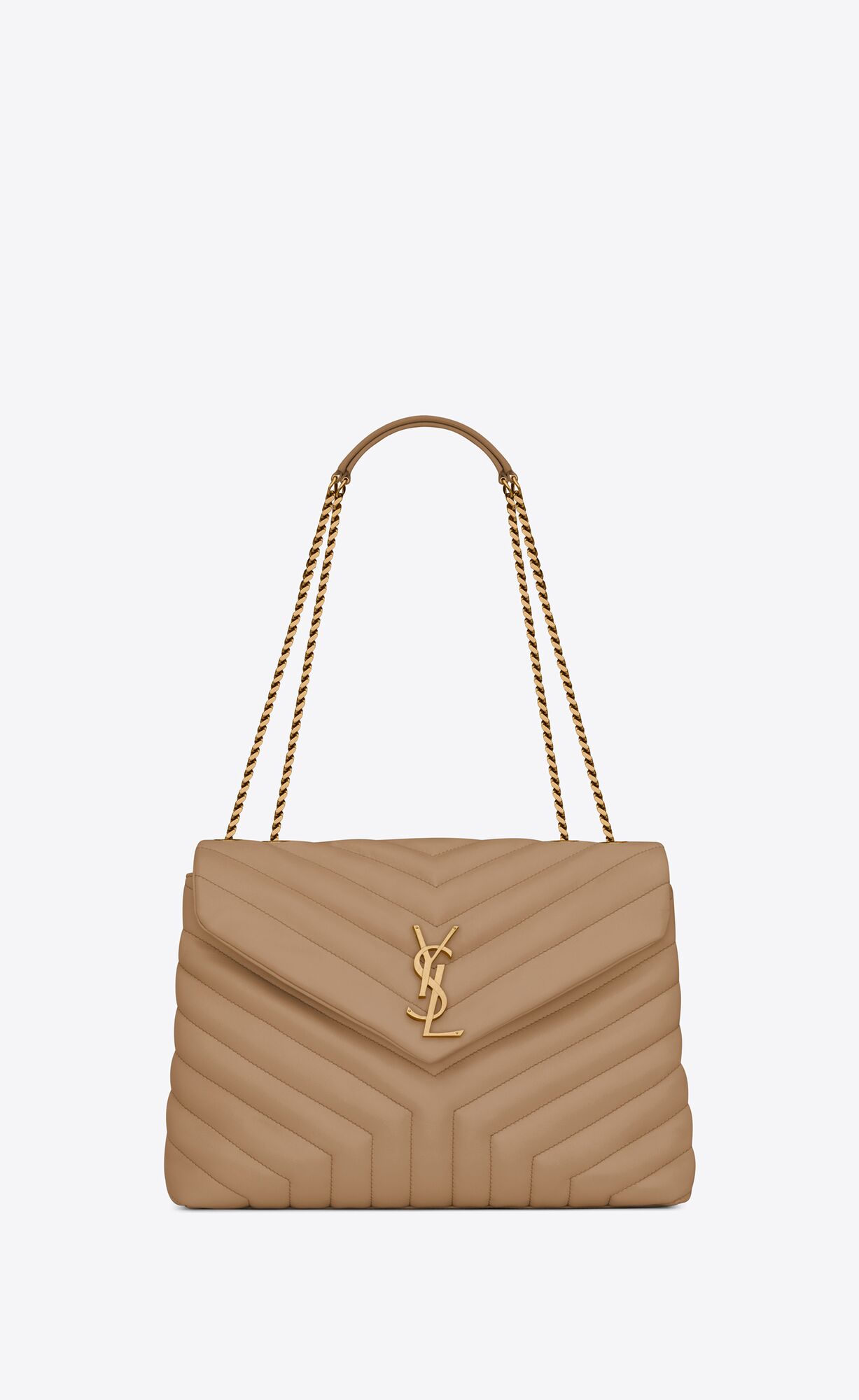 ysl medium loulou beige