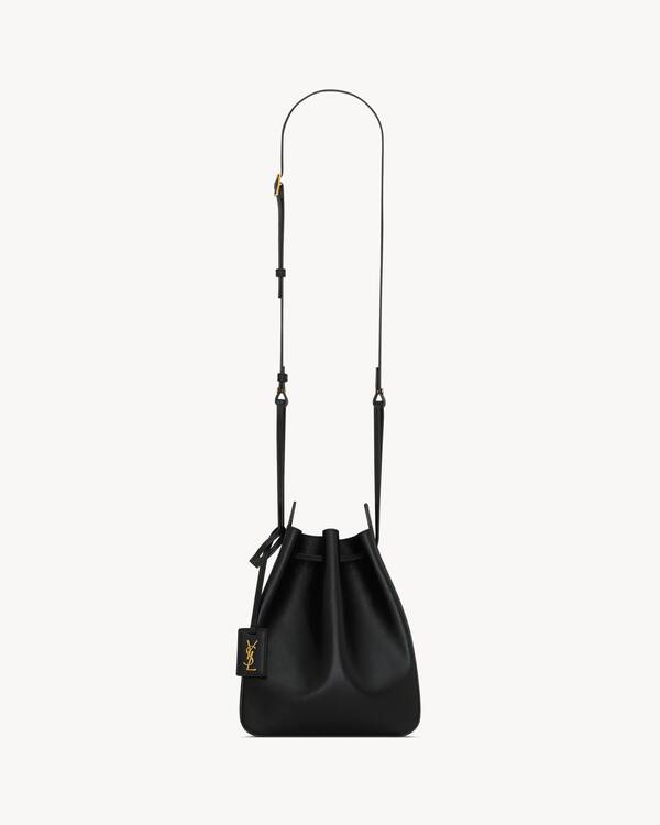 【関税&送料込】Saint Laurent Supple Bucket Bag Saint Laurent Bucket Supple Bag in Tan Natural & Brick | FWRD