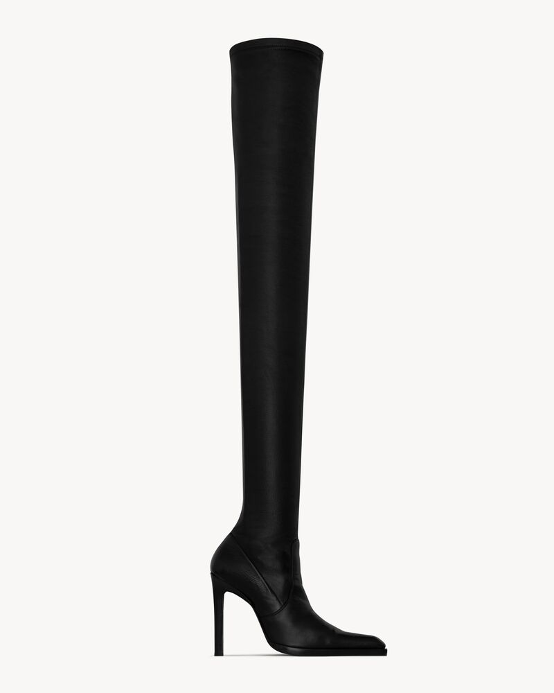 nina over the knee boots in smooth stretch leather