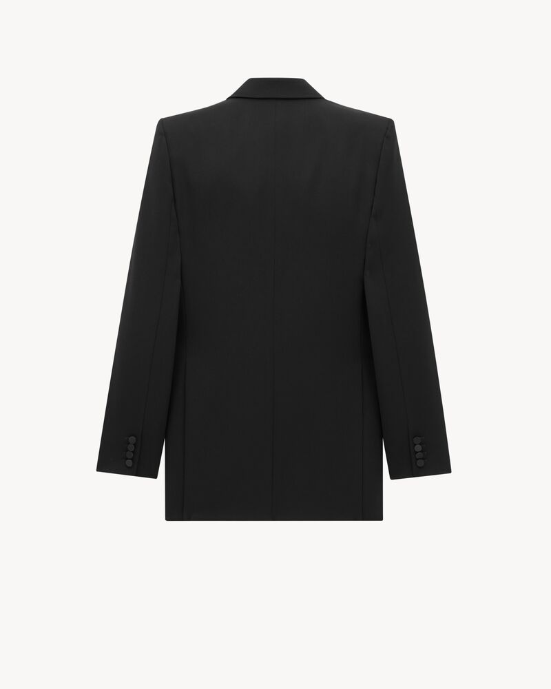 tuxedo jacket in grain de poudre