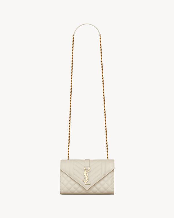 Envelope kleine Tasche aus MIX MATELASSÉ Leder mit Grain-de-Poudre-Prägung