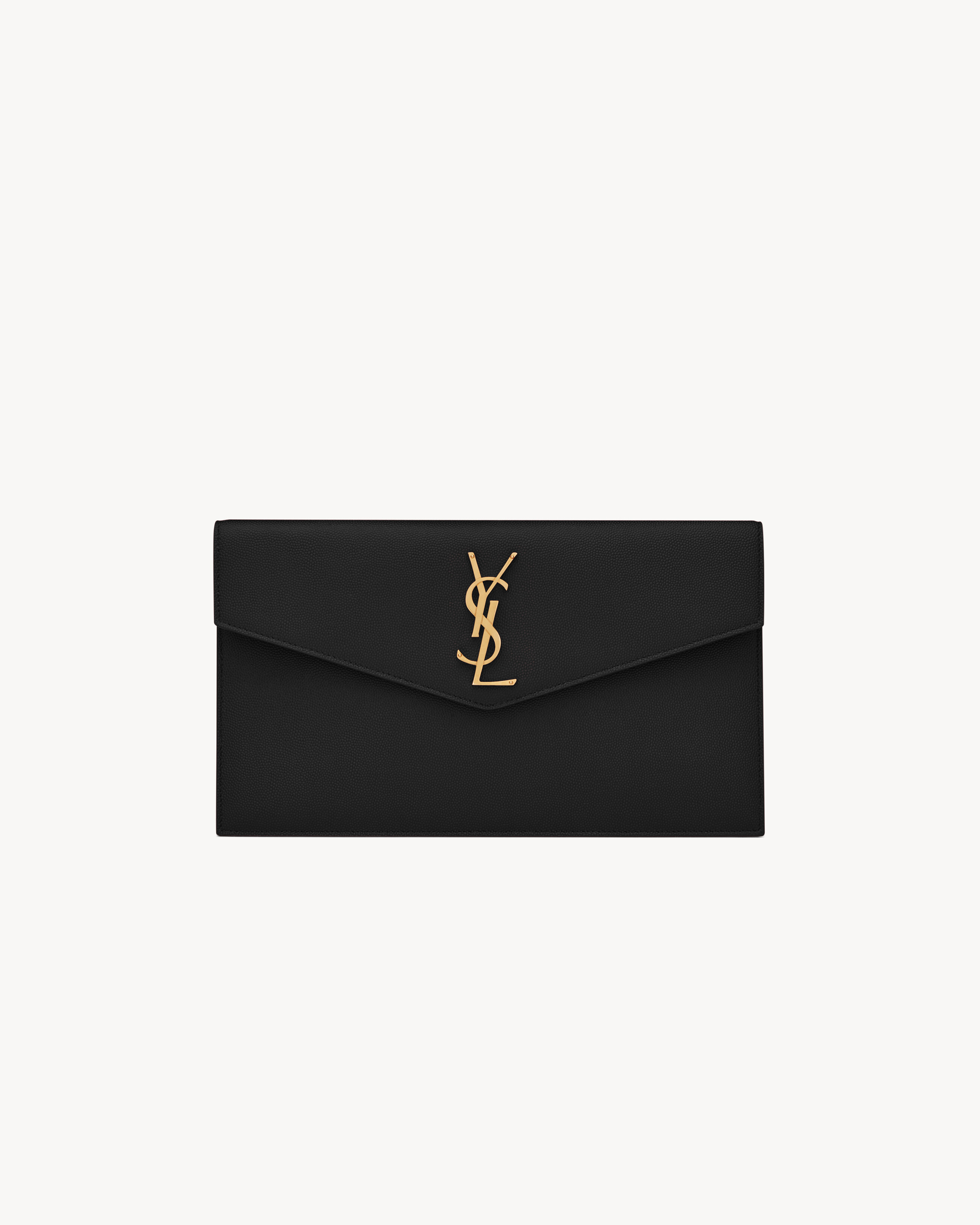 UPTOWN pochette en cuir grain de poudre