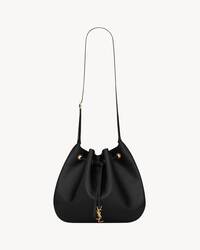 PARIS VII large flat hobo bag in smooth leather