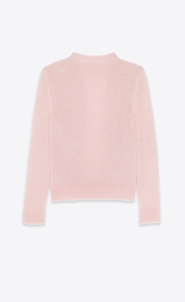 saint laurent pink jumper