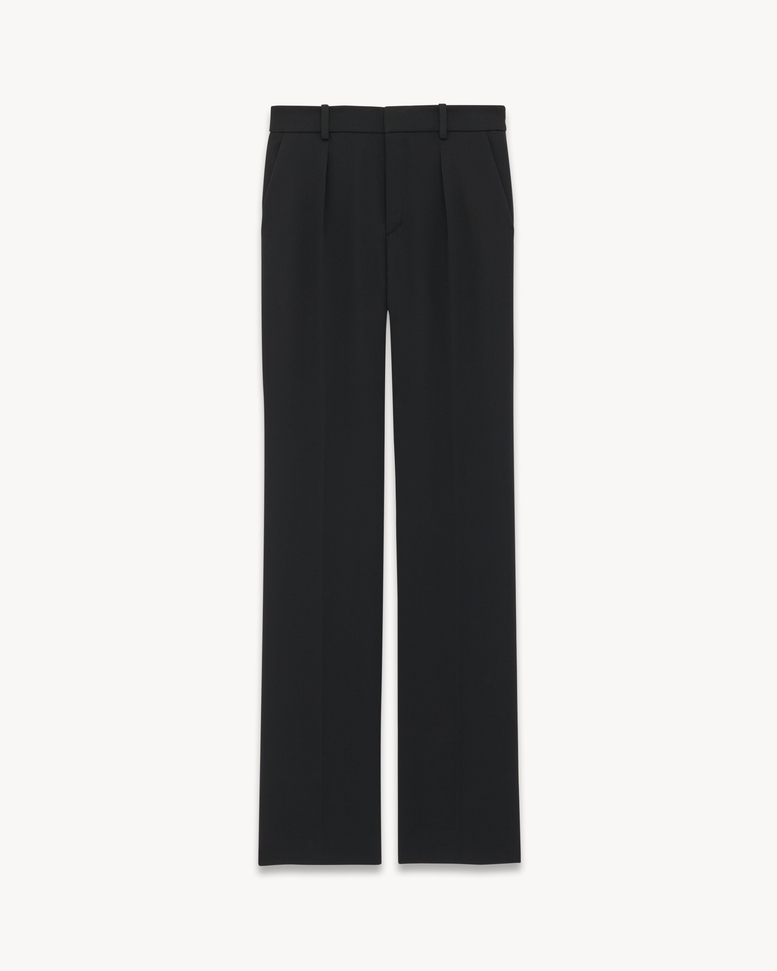 tailored pants in grain de poudre