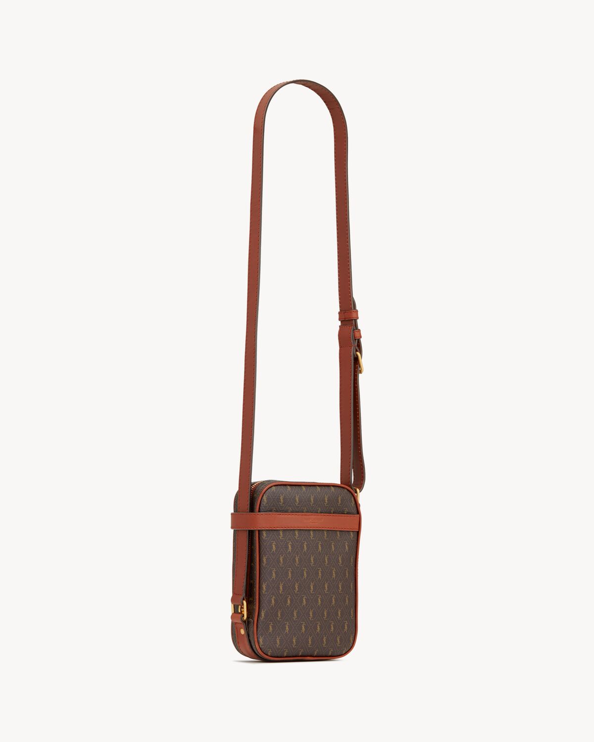 Le MONOGRAMME crossbody pouch in CASSANDRE canvas and smooth leather