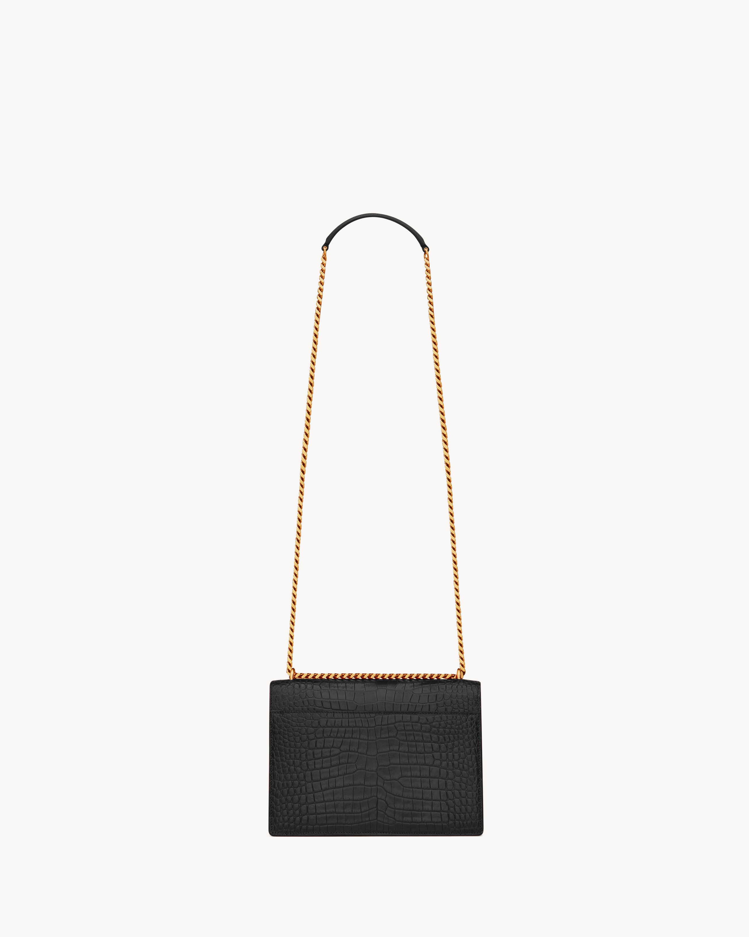 SUNSET MEDIUM EN CUIR EMBOSSÉ CROCODILE