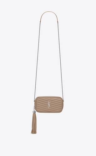 lou mini bag in matelassé grain de poudre embossed leather