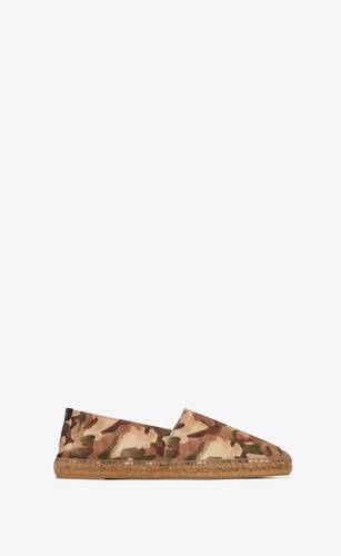 espadrilles aus canvas mit camouflage-print