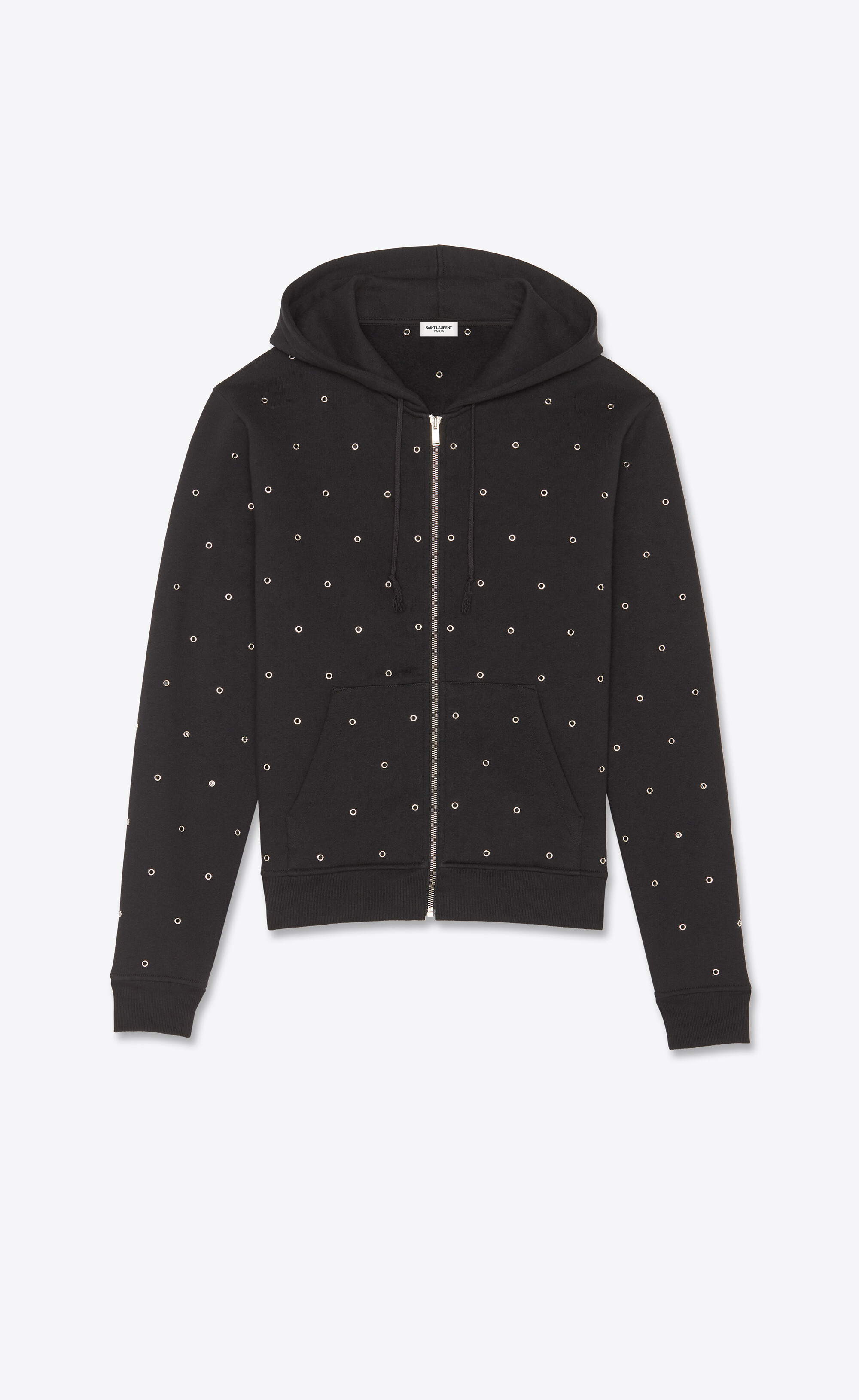 saint laurent zipped hoodie