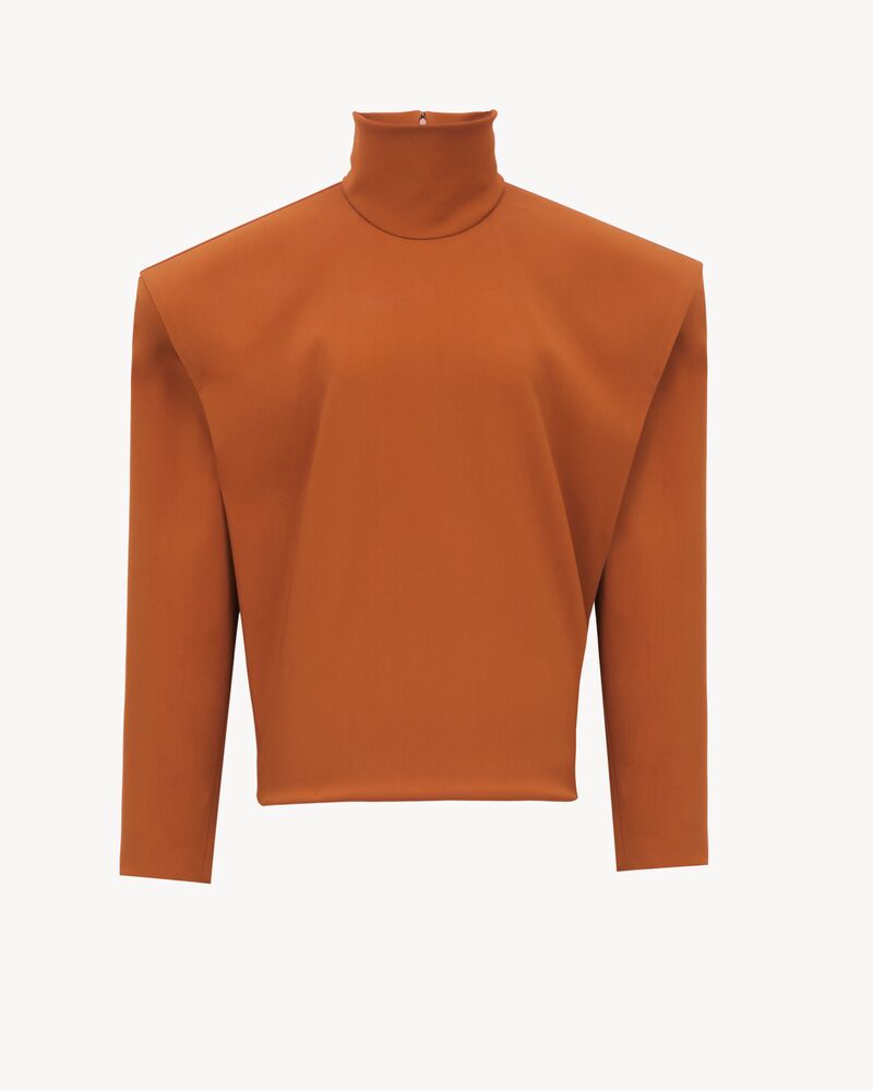 boxy top in satin