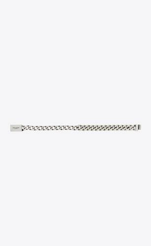 curb chain bracelet in metal