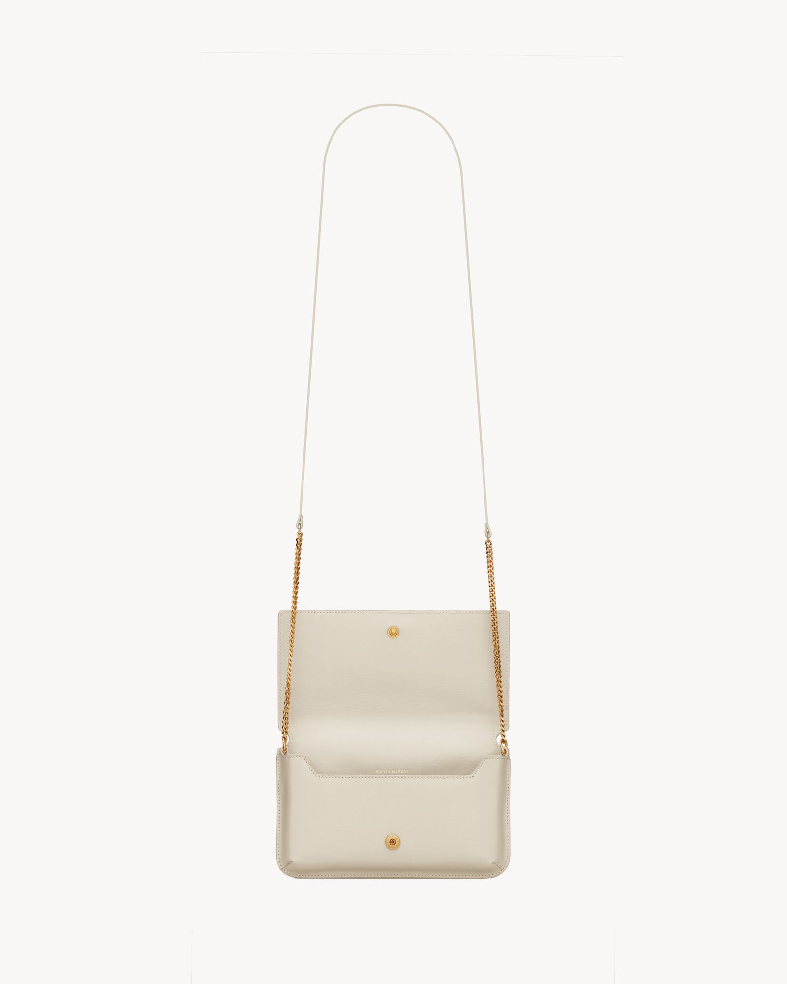 CASSANDRE phone holder with strap in smooth leather | Saint Laurent ...