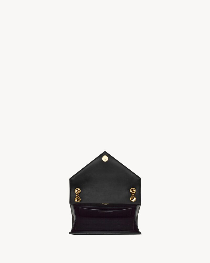 ショルダーバッグ・ポシェット Saint Laurent 'Envelope' medium shoulder bag ENVELOPE MEDIUM IN QUILTED GRAIN DE POUDRE EMBOSSED LEATHER