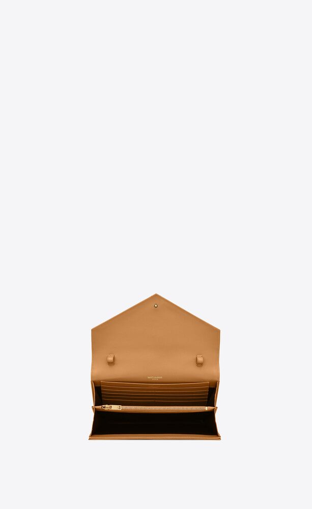 Monogram Leather Espadrilles in Pink - Saint Laurent