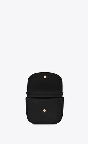 kaia medium satchel in smooth leather
