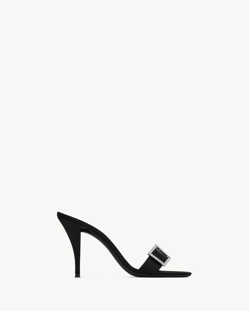 SIMONE mules en crêpe satin