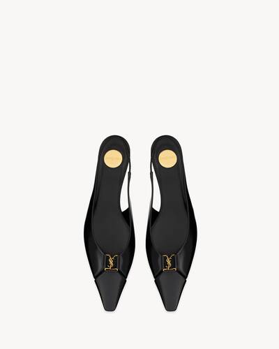 YSL Yves Saint Laurent 40 10 brown leather strappy WEDGES