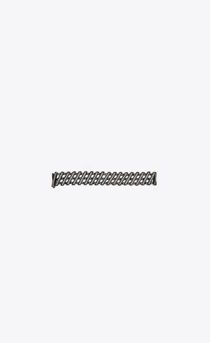armband aus metall mit strass im baguette-schliff