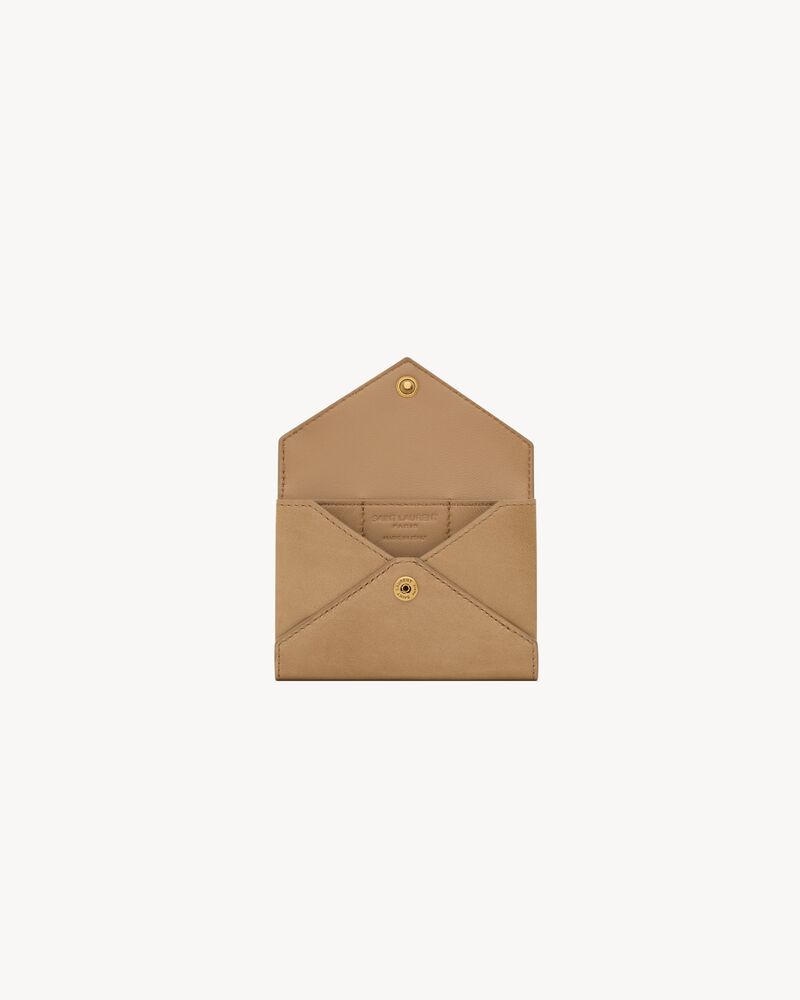 LETTER card case in leather