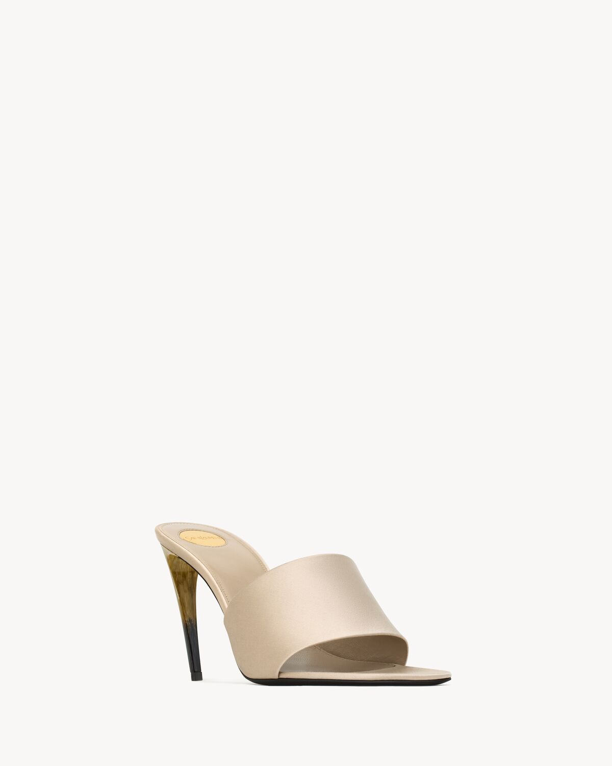 LODGE mules in satin crepe