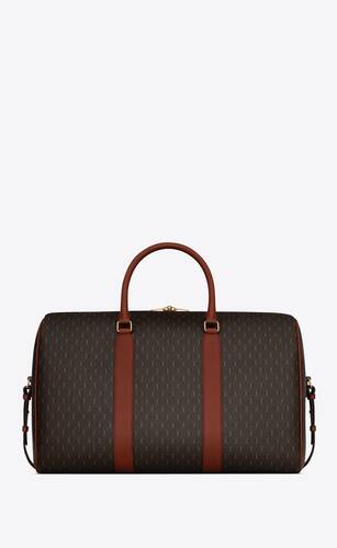 le monogramme 48h duffle in cassandre canvas and vegetable tanned leather