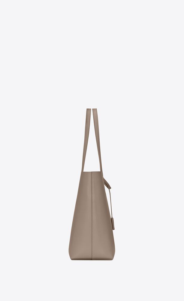 Saint Laurent East West Large Leather Tote - Taupe - One Size