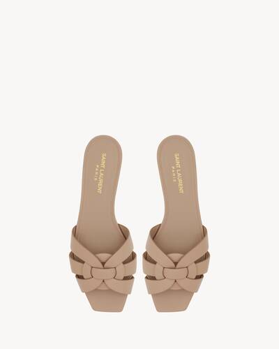 サンダル・ミュール SAINT LAURENT TRIBUTE MULES IN SOFT LEATHER 0400017993545_AMBRA?wid=600&