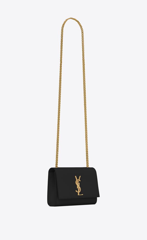 Kate small CHAIN BAG en cuir embossé grain-de-poudre | Saint Laurent | YSL.com