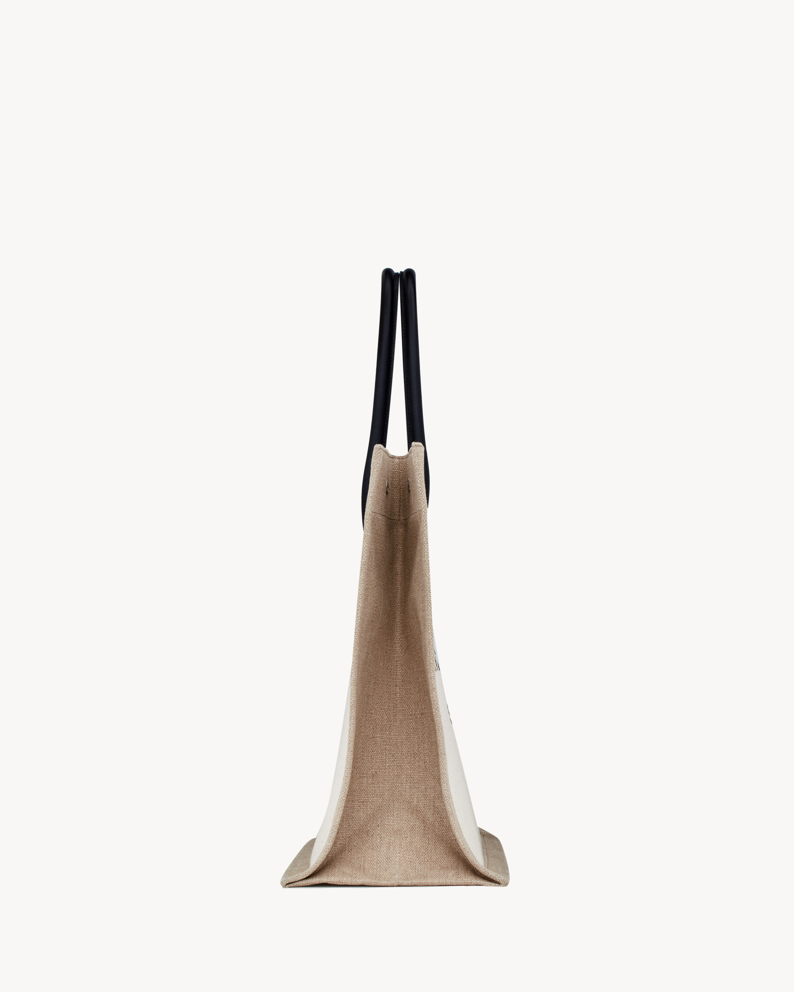 RIVE GAUCHE large tote bag in printed canvas and leather