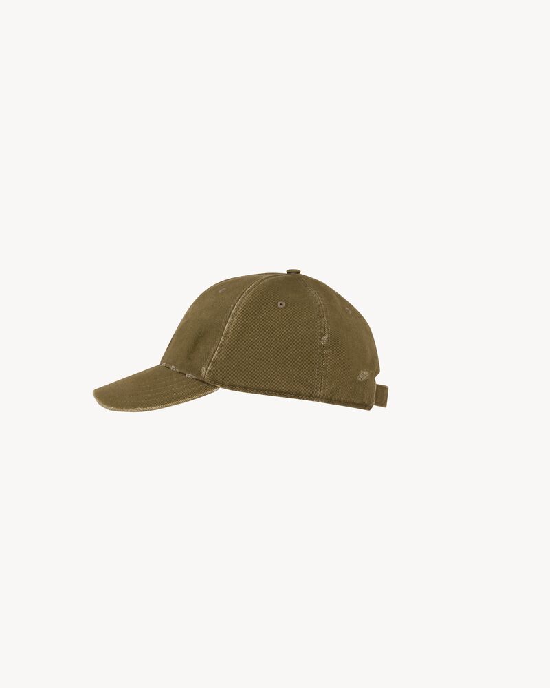 CASSANDRE cap in washed denim