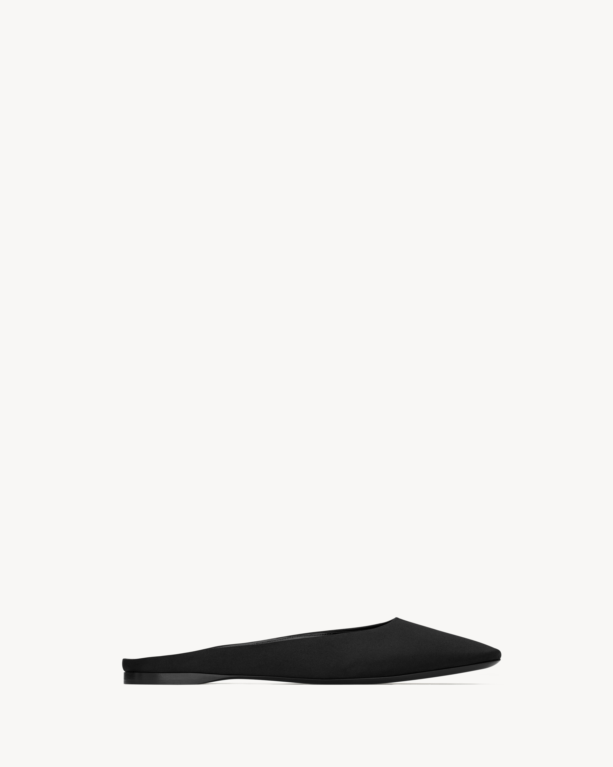 LIDO slip-ons in satin crepe
