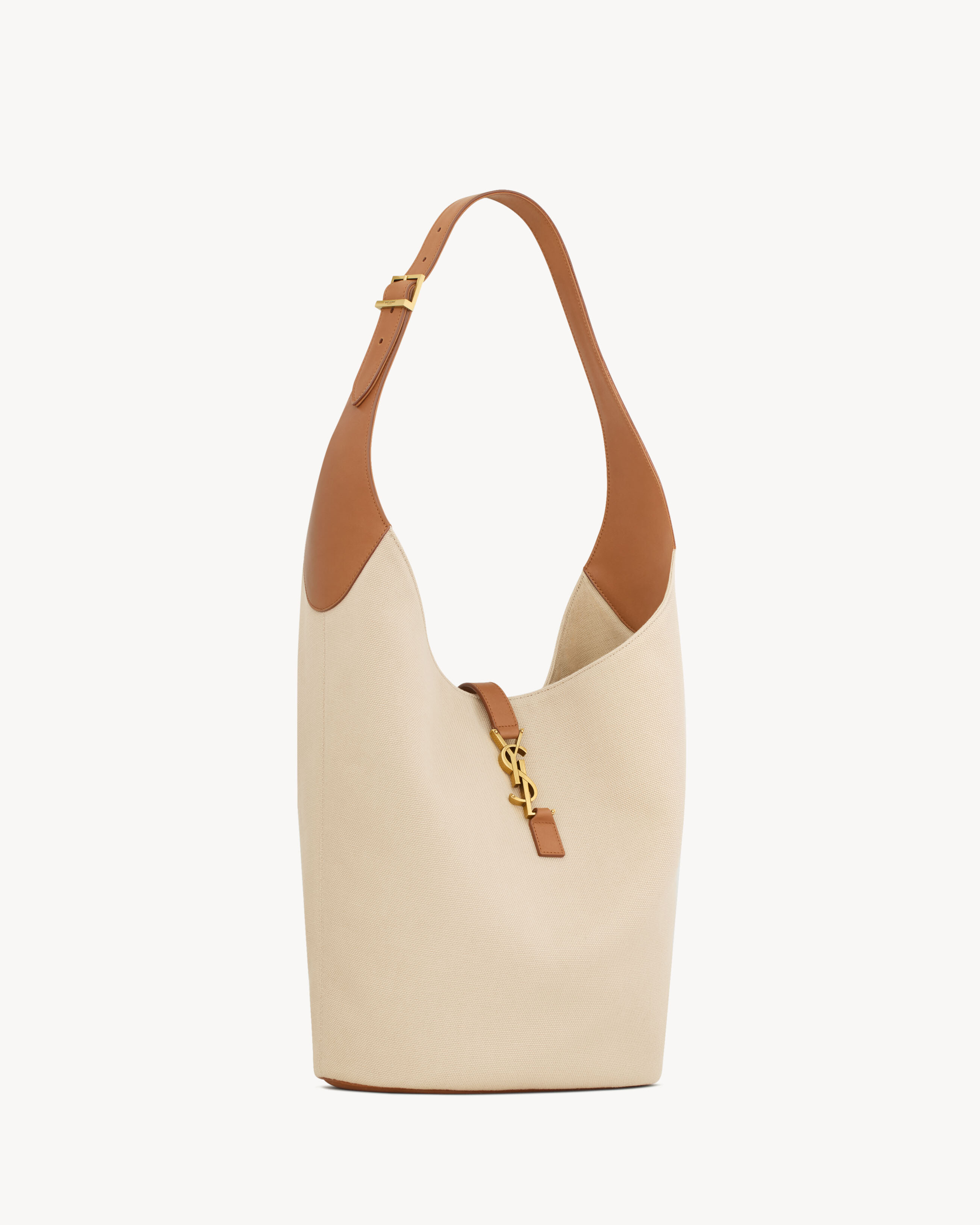 LE 5 À 7 hobo in canvas and leather