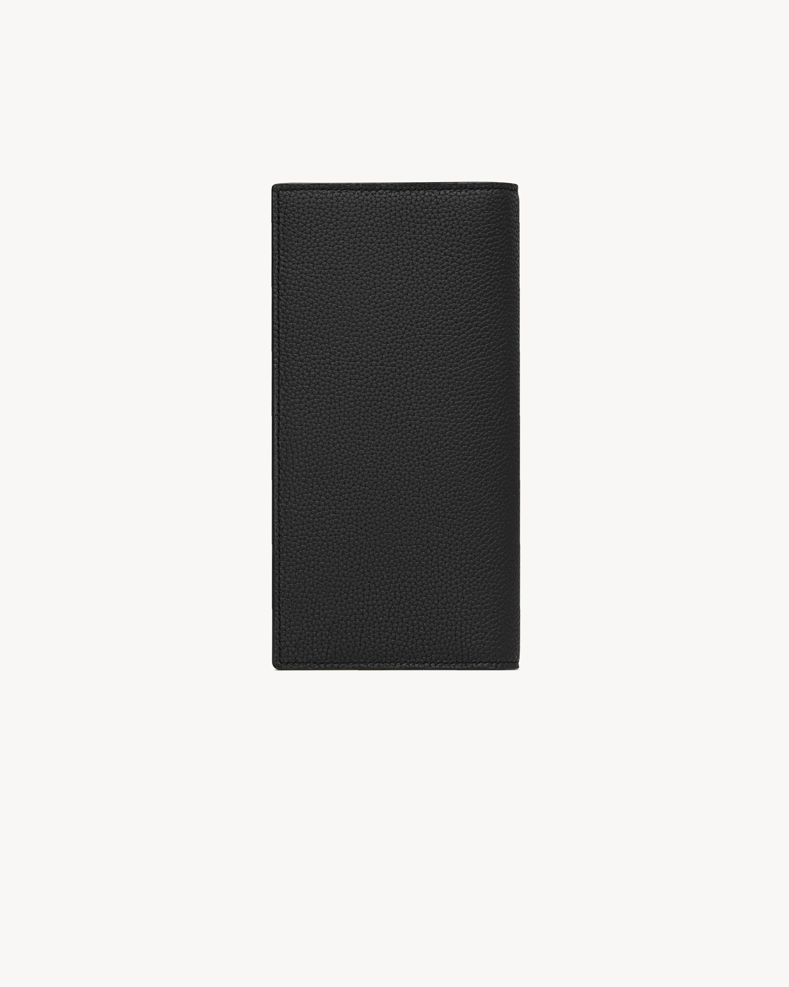 CASSANDRE SHADOW SAINT LAURENT KONTINENTALES PORTEMONNAIE AUS GENARBTEM LEDER