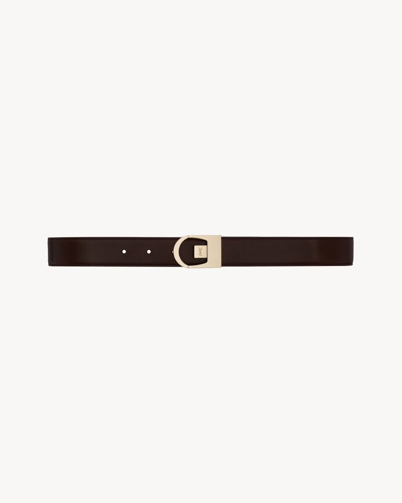 reversible belt in smooth leather