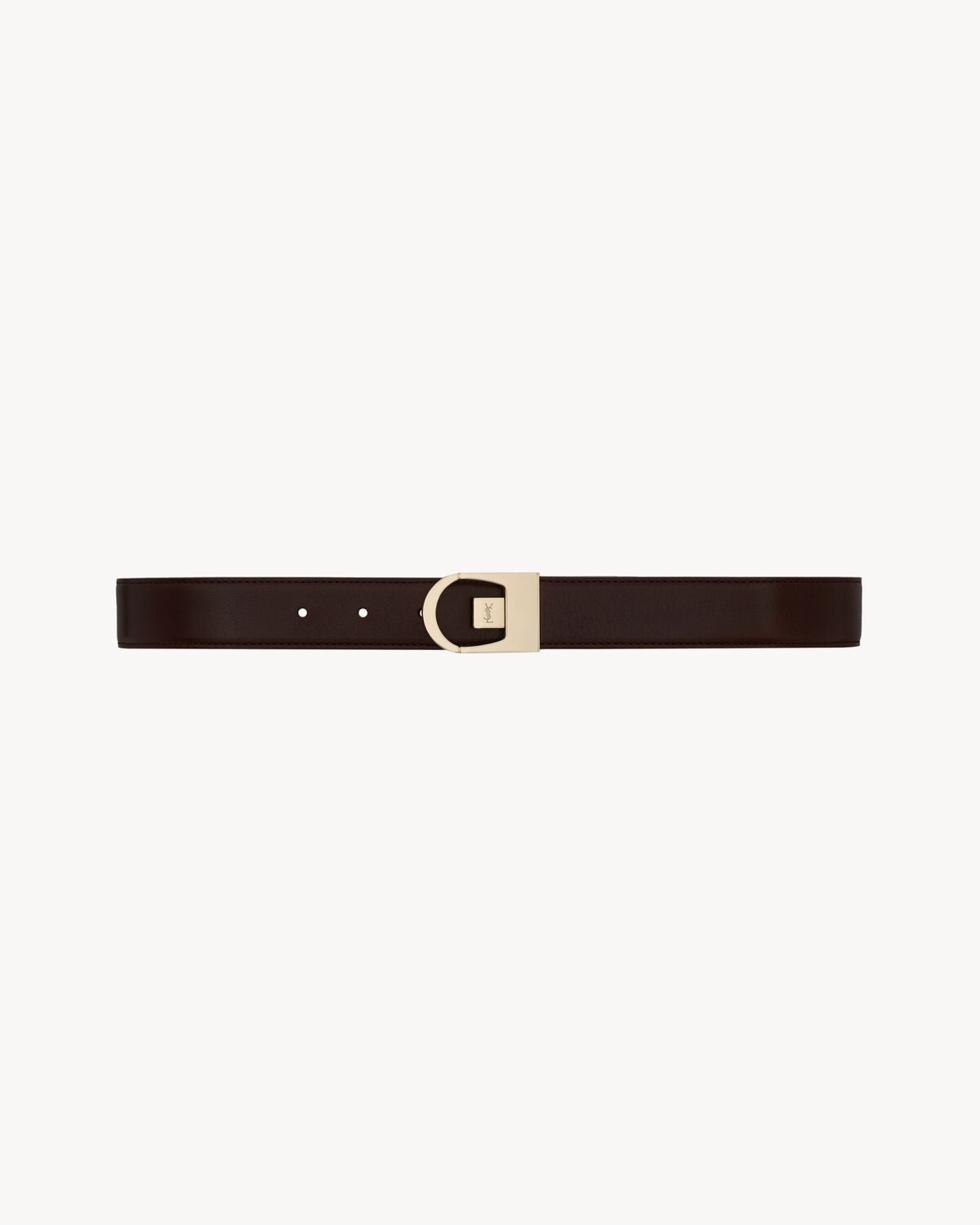 reversible belt in smooth leather