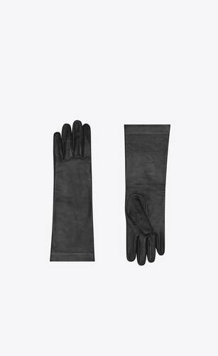 long gloves in leather 