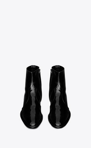 wyatt zipped boots in patent leather