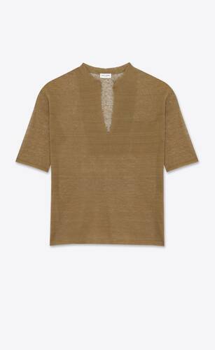 top in linen and silk