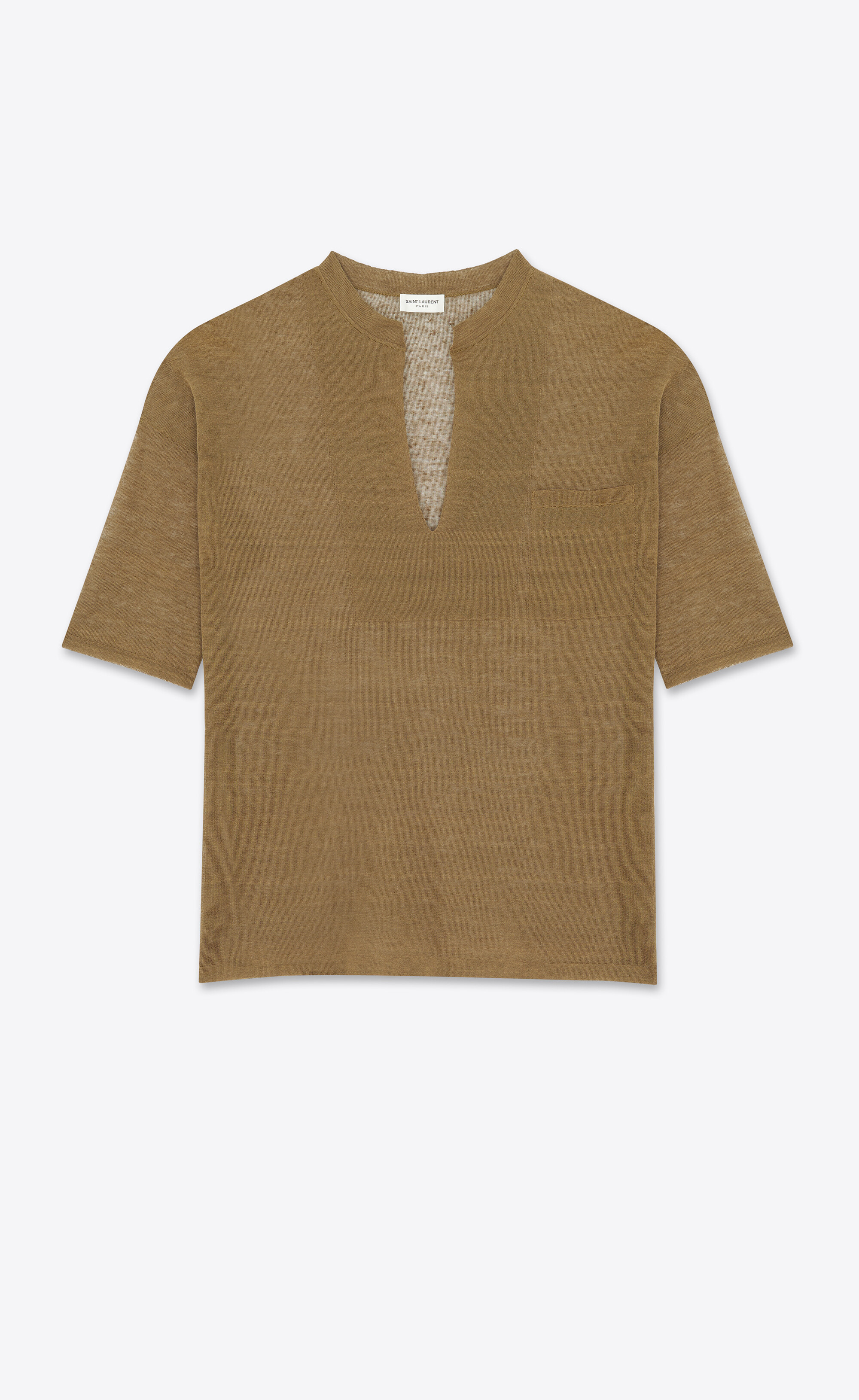 TOP IN LINEN AND SILK | Saint Laurent | YSL.com