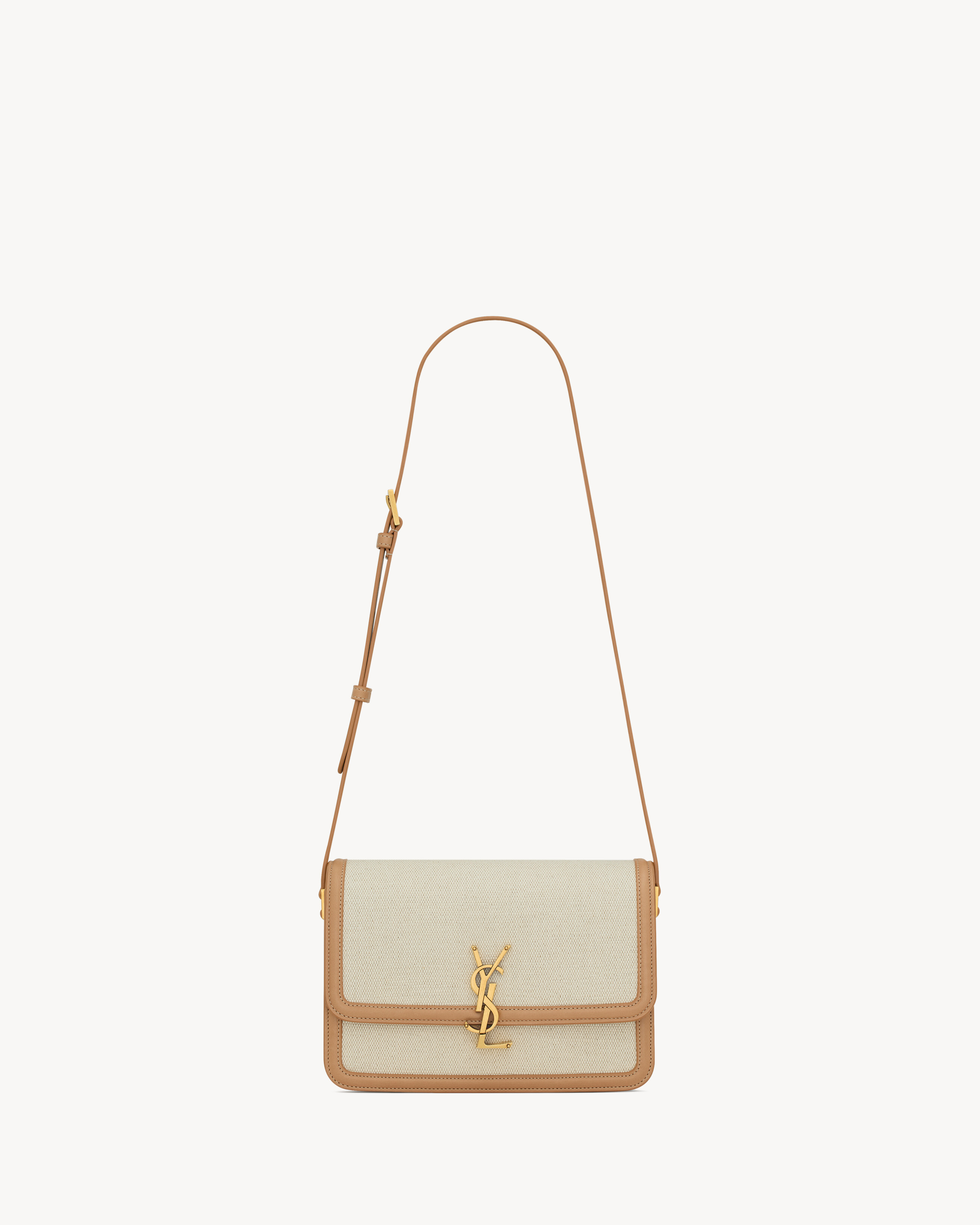 Solferino medium in canvas and vegetable-tanned leather