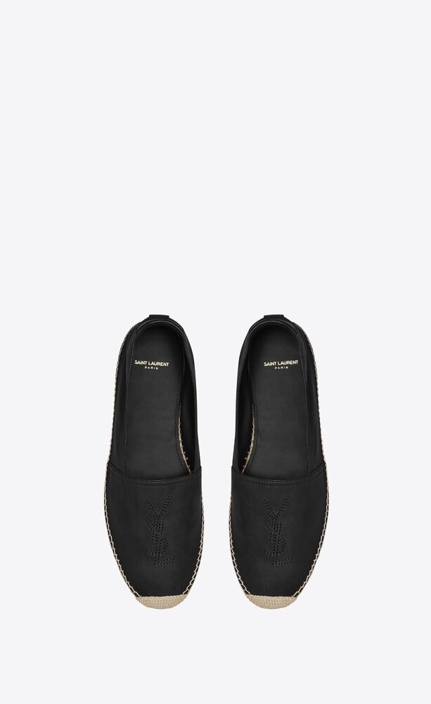 Saint Laurent, Shoes, Saint Laurent Logoembossed Leather Espadrilles