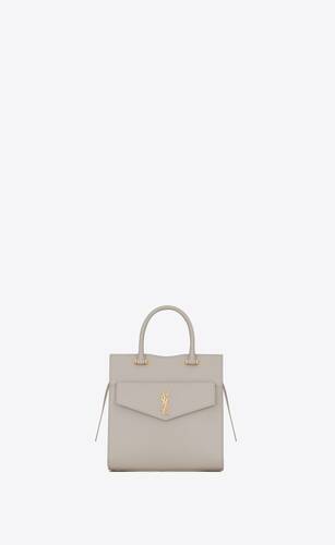 uptown cabas small en cuir embossé grain de poudre