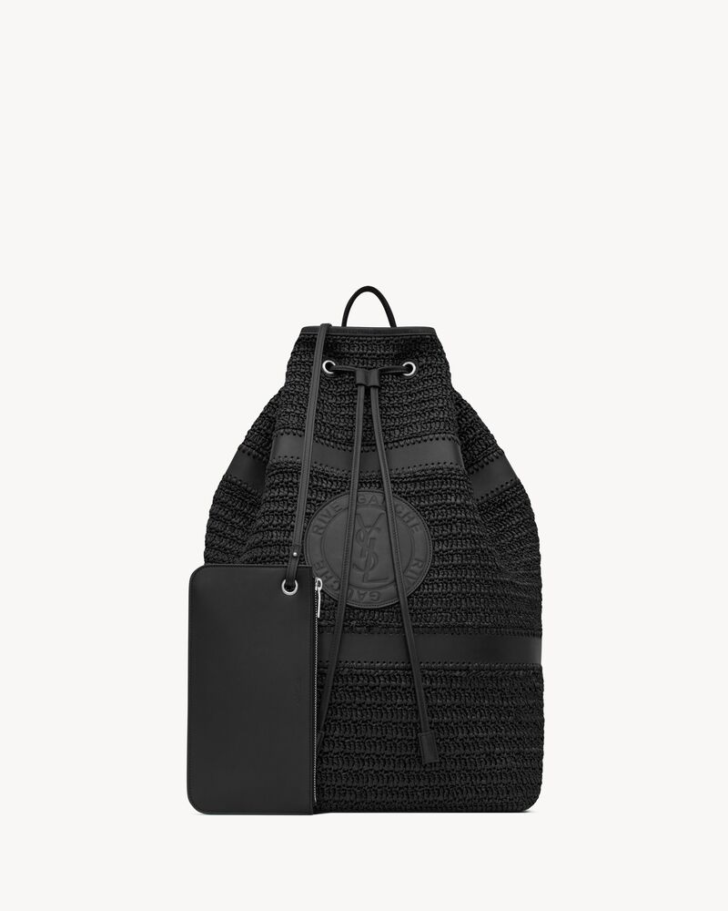 RIVE GAUCHE SLING BAG EN RAPHIA