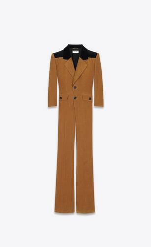 tailored jumpsuit in corduroy