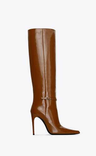 vendome boots in glazed leather