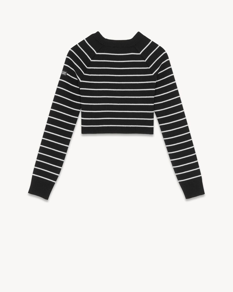 SAINT JAMES CROPPED SWEATER IN WOOL